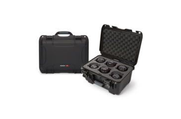 Image of Nanuk Case 918 w/foam insert for 6 Lens, Black, Medium, 918S-080BK-0A0-19337