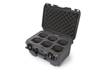 Image of Nanuk 918 6 Lens Case w/ Foam, Graphite, Medium, 918S-080GP-0A0-19337