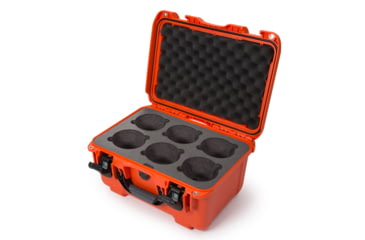Image of Nanuk 918 6 Lens Case w/ Foam, Orange, Medium, 918S-080OR-0A0-19337