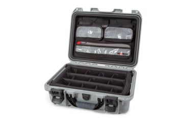 Image of Nanuk Case 920 w/lid org./divider, Silver, Medium, 920S-060SV-0A0