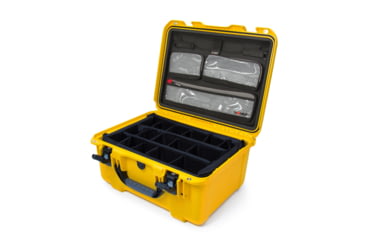Image of Nanuk 933 Pro Photo Camera Case Kit w/Lid Organizer / Padded Divider, Yellow, Medium, 933S-060YL-0A0