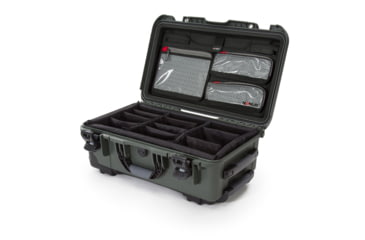 Image of Nanuk 935 Pro Photo Camera Case Kit w/Lid Organizer / Padded Divider, Olive, Large, 935S-060OL-0A0