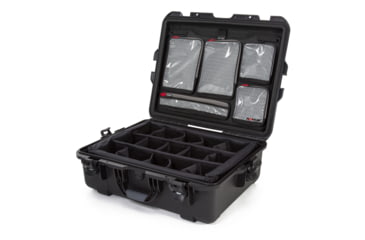 Image of Nanuk 945 Pro Photo Camera Case Kit w/Lid Organizer / Padded Divider, Black, Large, 945S-060BK-0A0