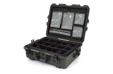 Image of Nanuk Case 945 w/lid org./divider, Olive, Large, 945S-060OL-0A0