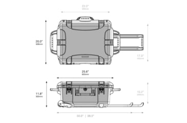 Image of Nanuk Case 955 w/padded divider, Black, Large, 955S-020BK-0A0