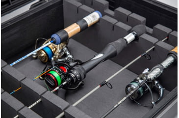 Image of Nanuk Case 990 w/Foam For Ice Fishing Rod, Black, Large, 990S-081BK-0A0-C0666