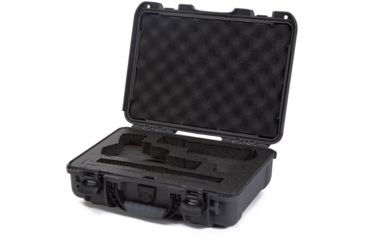 Image of Nanuk 910 2Up Classic Hard Gun Case, 14.3in, Graphite, Medium, 910S-080GP-0K0-18008