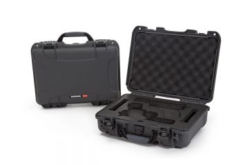 Image of Nanuk Hard Gun Case W/Foam Insert For Glock 2Up, 14.3in, Graphite, Medium, 910S-080GP-0J0-18002