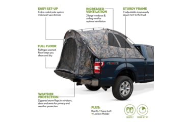 Image of Napier Backroadz Camo Truck Tent, Full Size Regular Bed, Camo, 6.4-6.7 ft, 19122