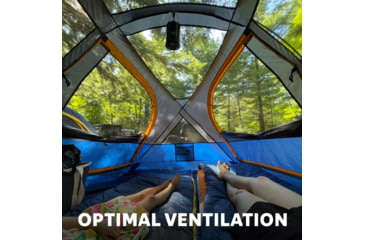 Image of Napier Lite Pack Tent, Blue/Gray/Yellow, 7.3ft x 6.8ft, 91200