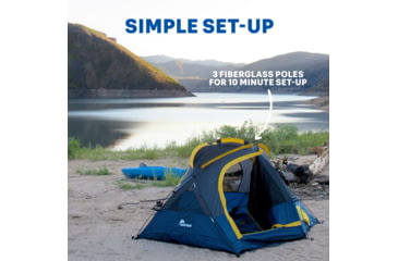 Image of Napier Lite Pack Tent, Blue/Gray/Yellow, 7.3ft x 6.8ft, 91200