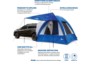 Image of Napier Sportz Dome-To-Go Hatchback/CUV Tent, Blue/Gray, 86000