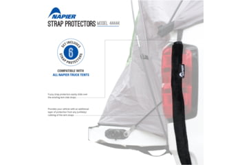 Image of Napier Sportz Strap Protectors for Truck Tent, Black, 44444