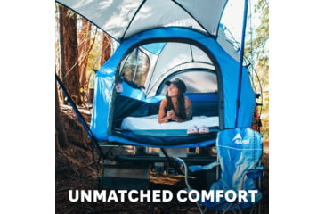 Image of Napier Sportz Truck Tent, 57 Series, Compact Regular Bed 6-6.1 ft, Blue/Gray, 57044