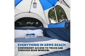 Image of Napier Sportz Truck Tent, 57 Series, Compact Regular Bed 6-6.1 ft, Blue/Gray, 57044