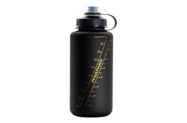 Image of Nathan BigShot Hydration Bottle - 34oz/1L, Black/Black/Gold, NS4321F-0332-010LI