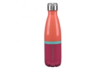 Image of Nathan Chroma Steel Bottle 3 Tone, Fusion Coral/Deep Sea Coral, 500mL NS4429-0287-500ML
