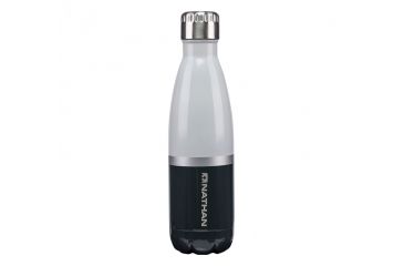 Image of Nathan Chroma Steel Bottle 3 Tone, Grey Violet/Black/Silver, 500mL NS4429-0284-500ML