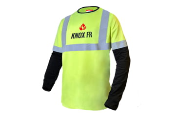 Image of National Body Armor Knox Fr High Visibility Crew Shirt AD4836B4, FR-High Visibility Crew-M