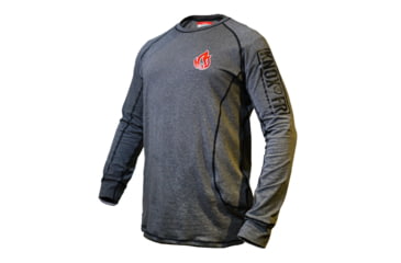 Image of National Body Armor Knox Fr Long Sleeve Crew Shirt - Wolf Gray 15F63E41, WG-M