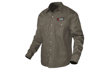 Image of National Body Armor Knox Fr Shirt Ash Gray With Pearl Snap Buttons 0142C3E3, SHIRT-08