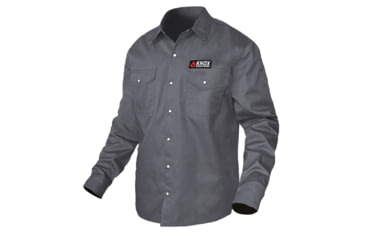 Image of National Body Armor Knox Fr Shirt Gray With Pearl Snap Buttons DD83DA31, SHIRT-18