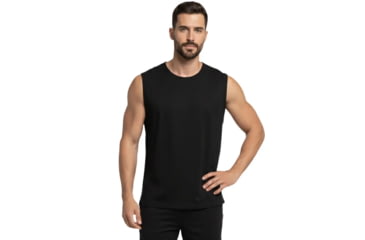 Image of National Body Armor VIP Bulletproof Soft Armor Concealable Wraparound T-Shirt - Men's, Lightest IIIA+, Black, Small, 121-250-20
