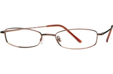 Image of National NA0017 Eyeglass Frames - Shiny Dark Brown Frame Color