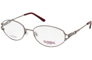 Image of National NA0239 Eyeglass Frames - Shiny Gun Metal Frame Color