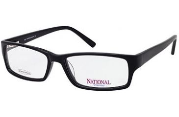 Image of National NA0300 Eyeglass Frames - Shiny Black Frame Color