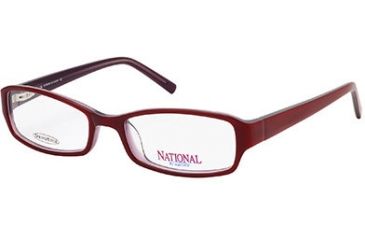 Image of National NA0306 Eyeglass Frames - Bordeaux Frame Color