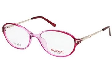 Image of National NA0307 Eyeglass Frames - Shiny Bordeaux Frame Color
