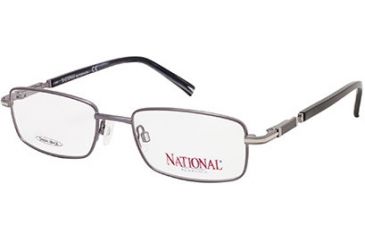 Image of National NA0314 Eyeglass Frames - Shiny Gun Metal Frame Color