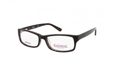 Image of National NA0317 Eyeglass Frames - Dark Havana Frame Color
