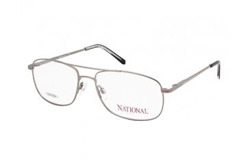Image of National NA0320 Eyeglass Frames - Shiny Gun Metal Frame Color