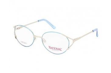 Image of National NA0330 Eyeglass Frames - Shiny Light Nickeltin Frame Color