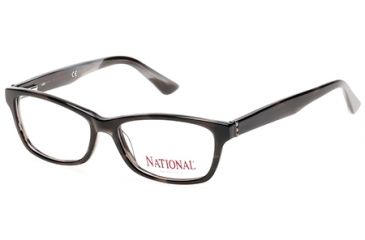 Image of National NA0338 Eyeglass Frames - Black / White Frame Color