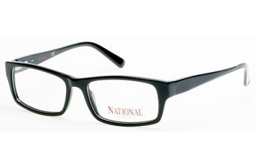 Image of National NA0343 Eyeglass Frames - Shiny Black Frame Color