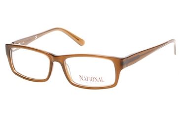 Image of National NA0343 Eyeglass Frames - Shiny Light Brown Frame Color