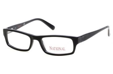 Image of National NA0345 Eyeglass Frames - Matte Black Frame Color