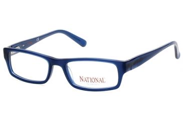 Image of National NA0345 Eyeglass Frames - Matte Blue Frame Color