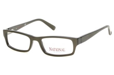 Image of National NA0345 Eyeglass Frames - Matte Dark Green Frame Color