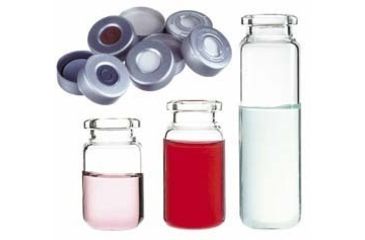 Image of National Scientific Headspace Crimp-Top Vials, National Scientific C4020-27 Vials Flat-Bottom