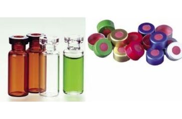 Image of National Scientific Standard Opening Crimp-Top Vials, National Scientific C4012-1 Vials Clear Vials