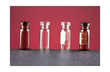 Image of National Scientific Wide Opening Crimp-Top Vials, National Scientific C4011-92 Unassembled Vial And Crimp Seal Convenience Kits Clear Target Vials