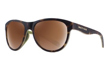 Image of Native Eyewear Acadia Progressive Prescription Sunglasses, Matte Dark Tortoise Frame, Polarized, 193 927 524PR