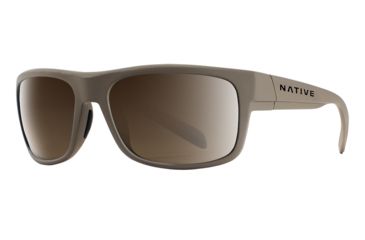 Image of Native Eyewear Ashdown, Desert Tan Frame, Brown Lens, 186 936 524
