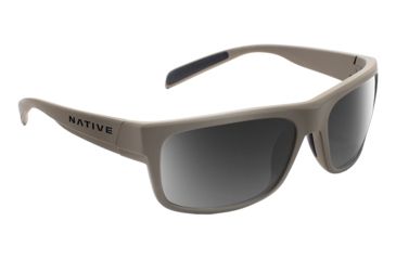 Image of Native Eyewear Ashdown, Desert Tan Frame, Gray Lens, 186 936 523