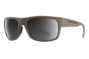 Image of Native Eyewear Ashdown, Desert Tan Frame, Gray Lens, 186 936 523