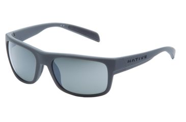 Image of Native Eyewear Ashdown, Granite Frame, Silver Reflex Lens, 186 911 528